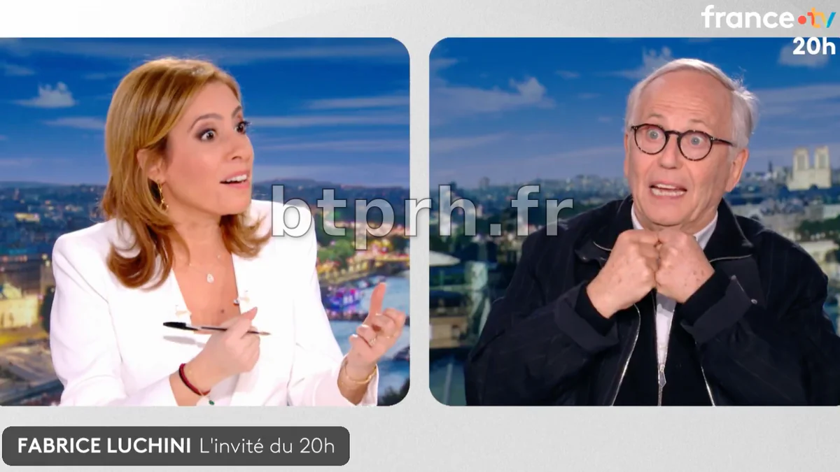 "On ne peut pas dire ces mots-là" : Léa Salamé recadre Fabrice Luchini en direct au JT de 20H - Midi Libre