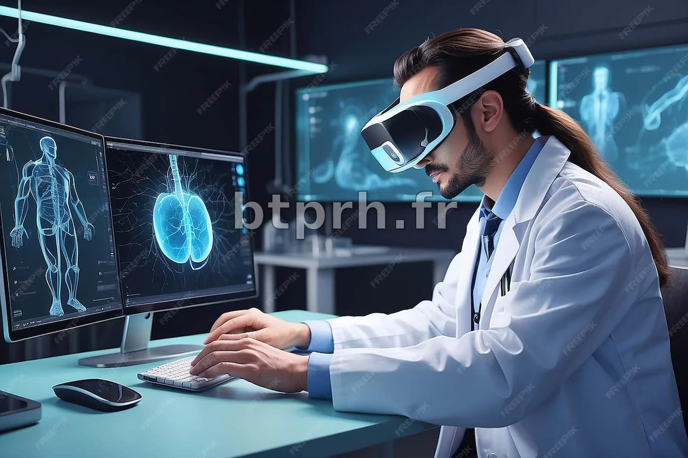 Médecin numérique soins de santé science médicale technologie à ...