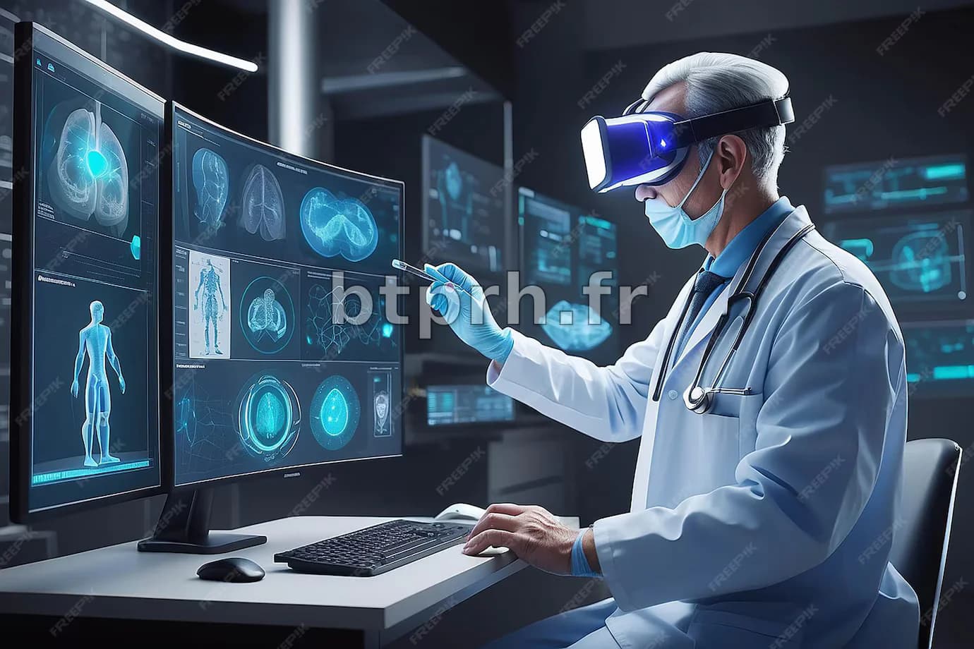 Médecin numérique soins de santé science médicale technologie à ...