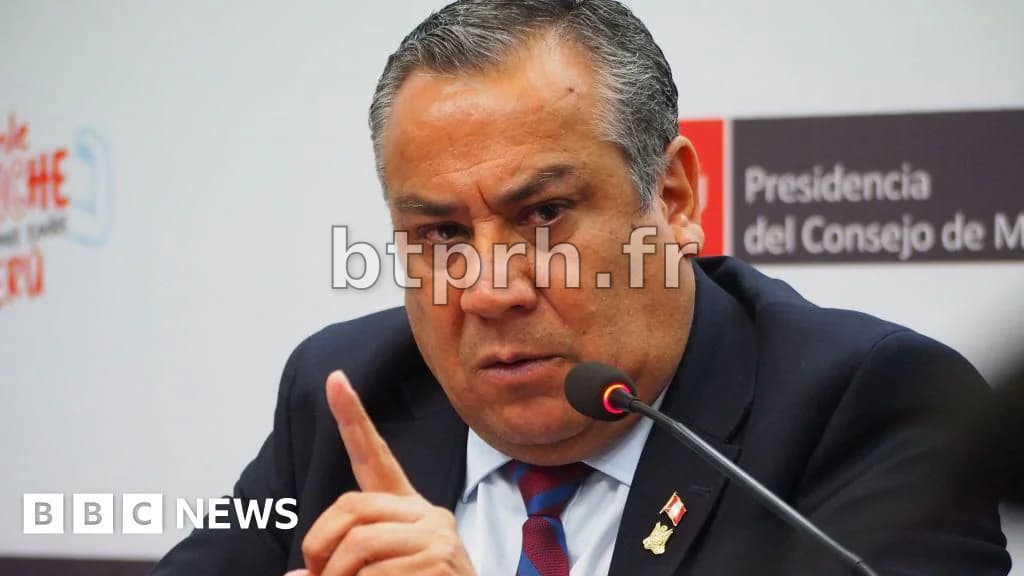 Gustavo Adrianzén: Peru's PM quits ahead of no-confidence vote