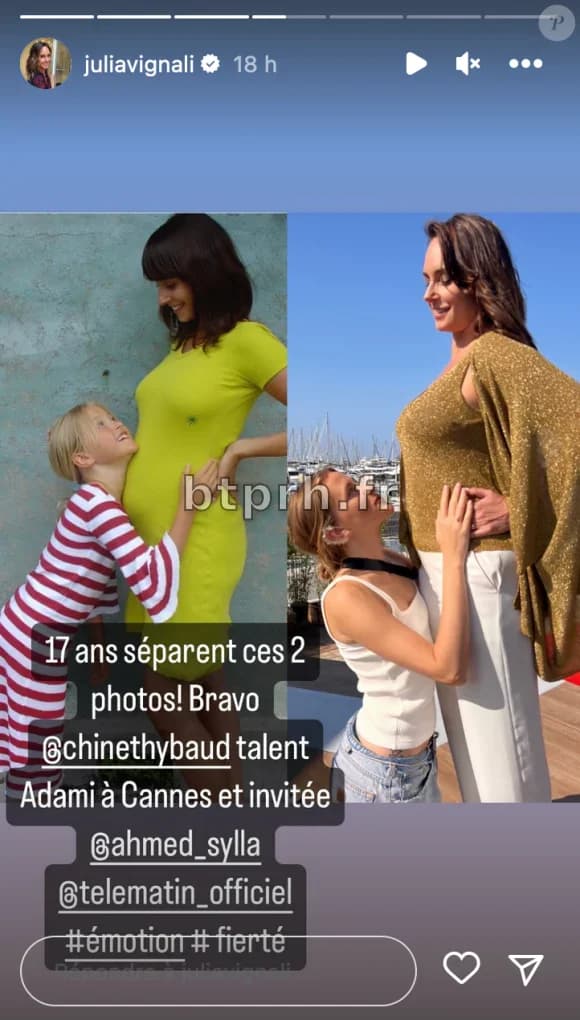 Julia Vignali enceinte de Luigi il y a 17 ans : rarissime souvenir de ...