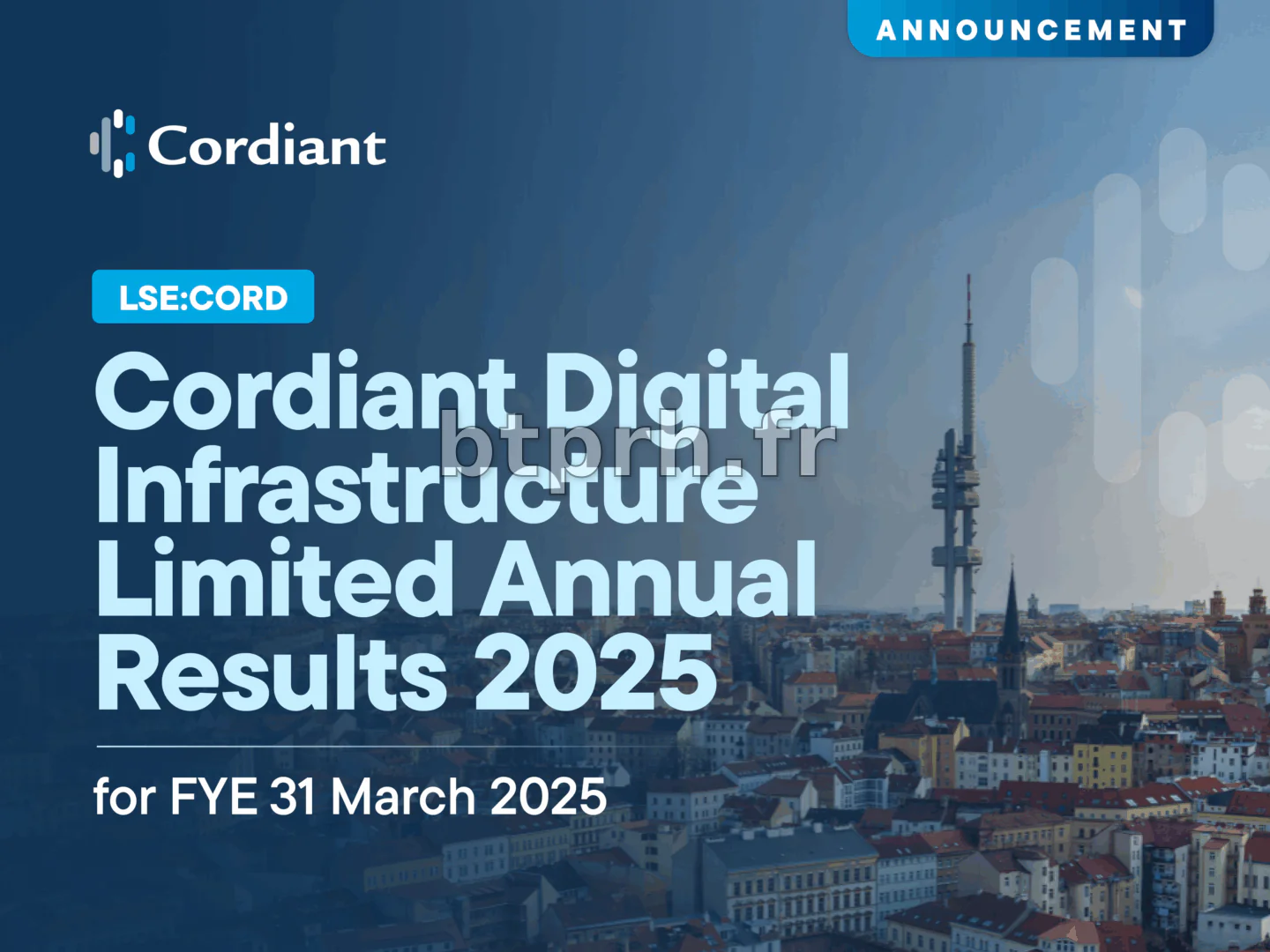 Cordiant Digital Infrastructure Limited annonce ses résultats annuels ...