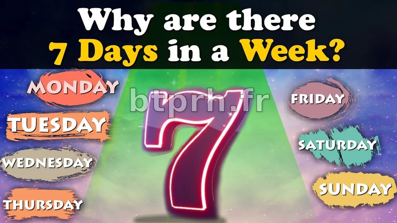 Pourquoi la semaine compte-t-elle sept jours ?